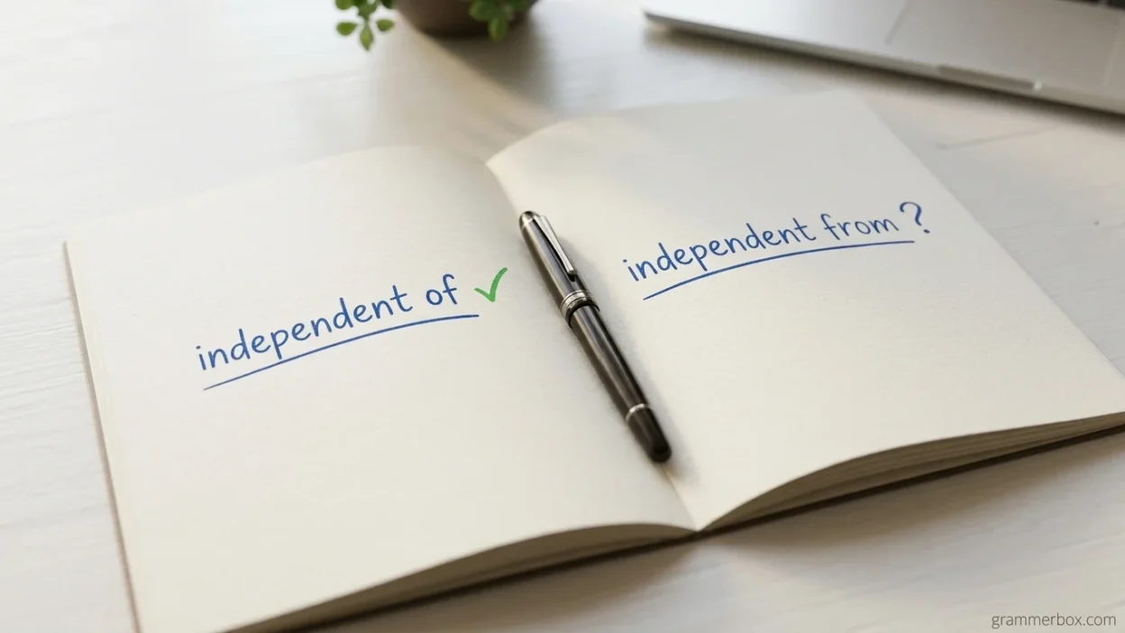 Independent Of vs. Independent From