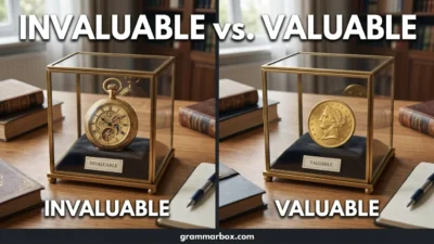 Invaluable vs Valuable