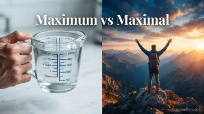 Maximum vs Maximal