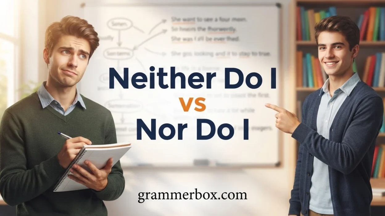 Neither Do I vs Nor Do I