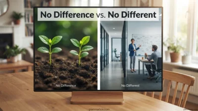 No Difference vs. No Different