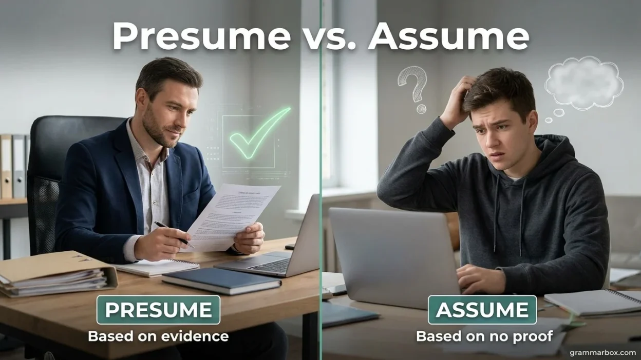 Presume vs. Assume