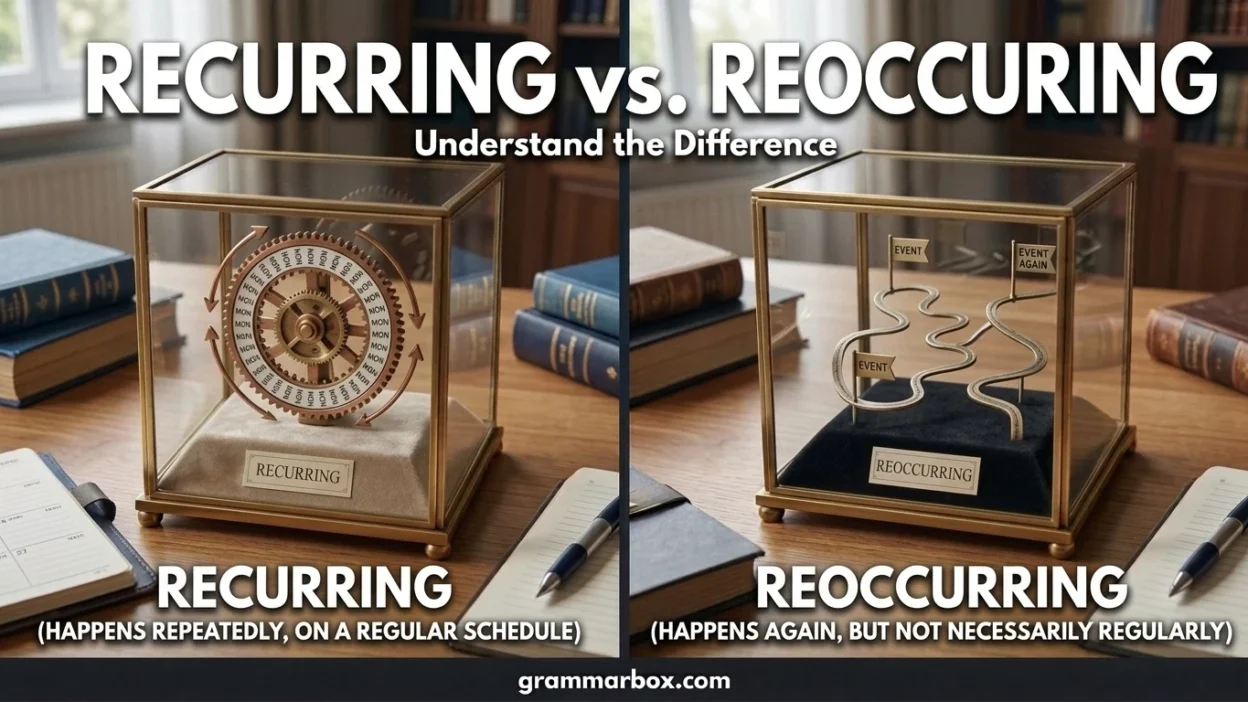Recurring vs. Reoccurring
