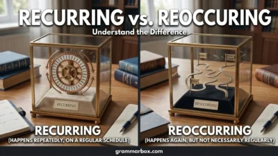 Recurring vs. Reoccurring