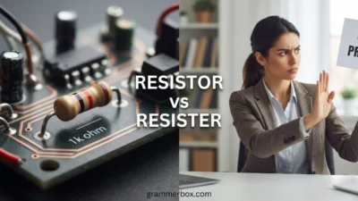 Resistor vs Resister