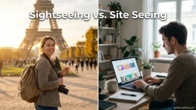 Sightseeing vs. Site Seeing