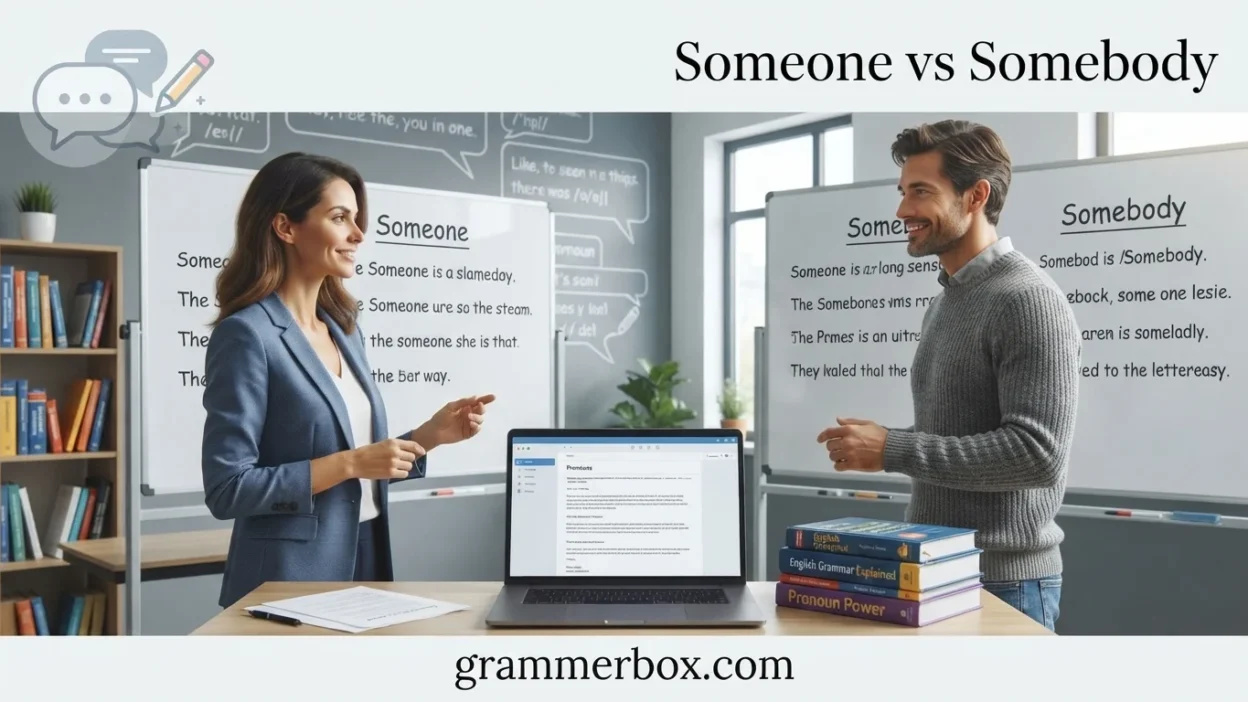 Someone vs Somebody