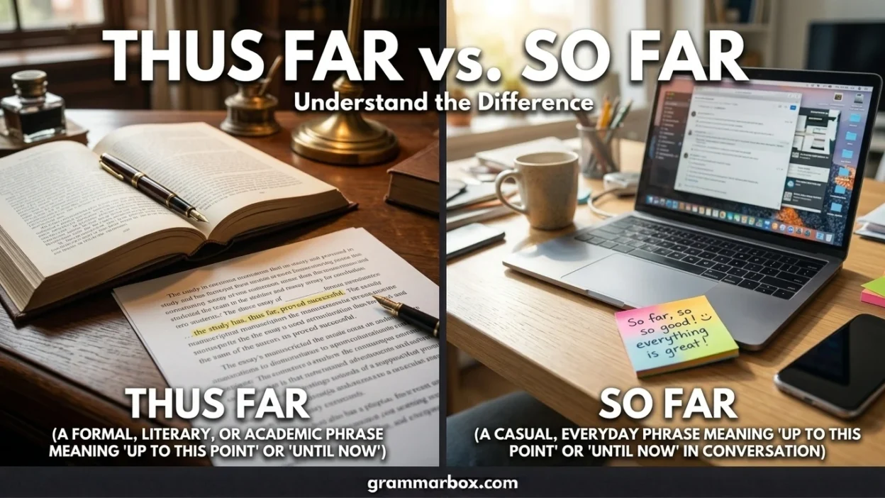 Thus Far vs. So Far