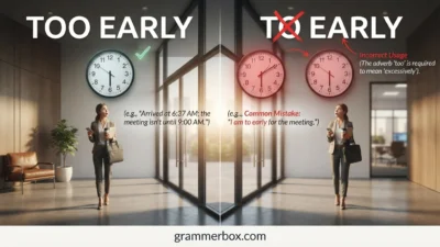 Too Early vs To Early